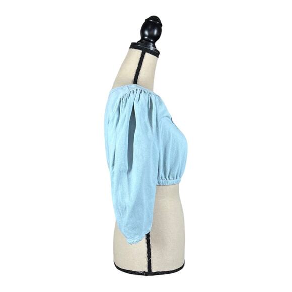 Urban Outfitters Maleia Puff Sleeve Crop Top - Picture 5 of 7